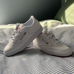 Woman’s Reebok classic C85 Tennis Shoes all white NWT